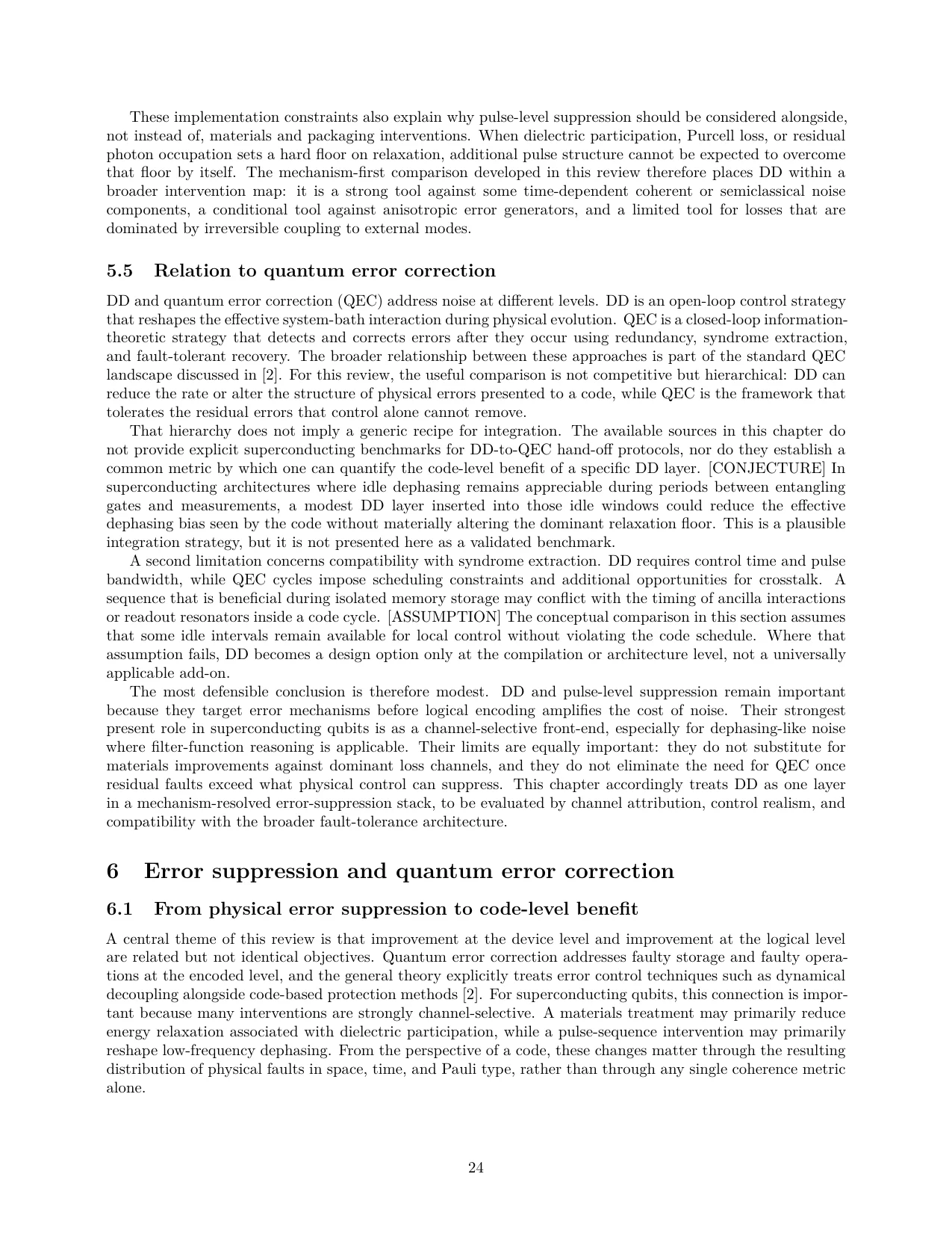 Later chapter page from the cleaned superconducting-qubit review.